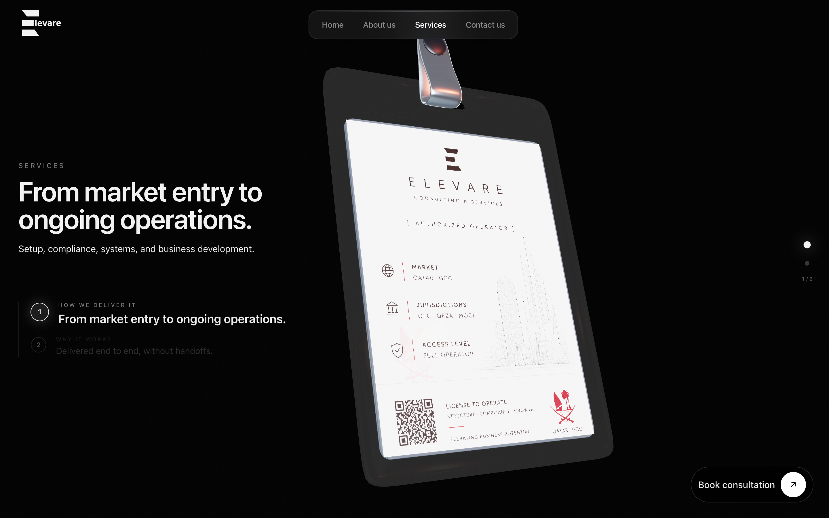 Services — From market entry to ongoing operations